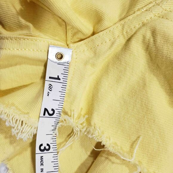Levis 501 High Rise Yellow Denim Jean Shorts NWT womens size 30 summer everyday - Picture 5 of 11